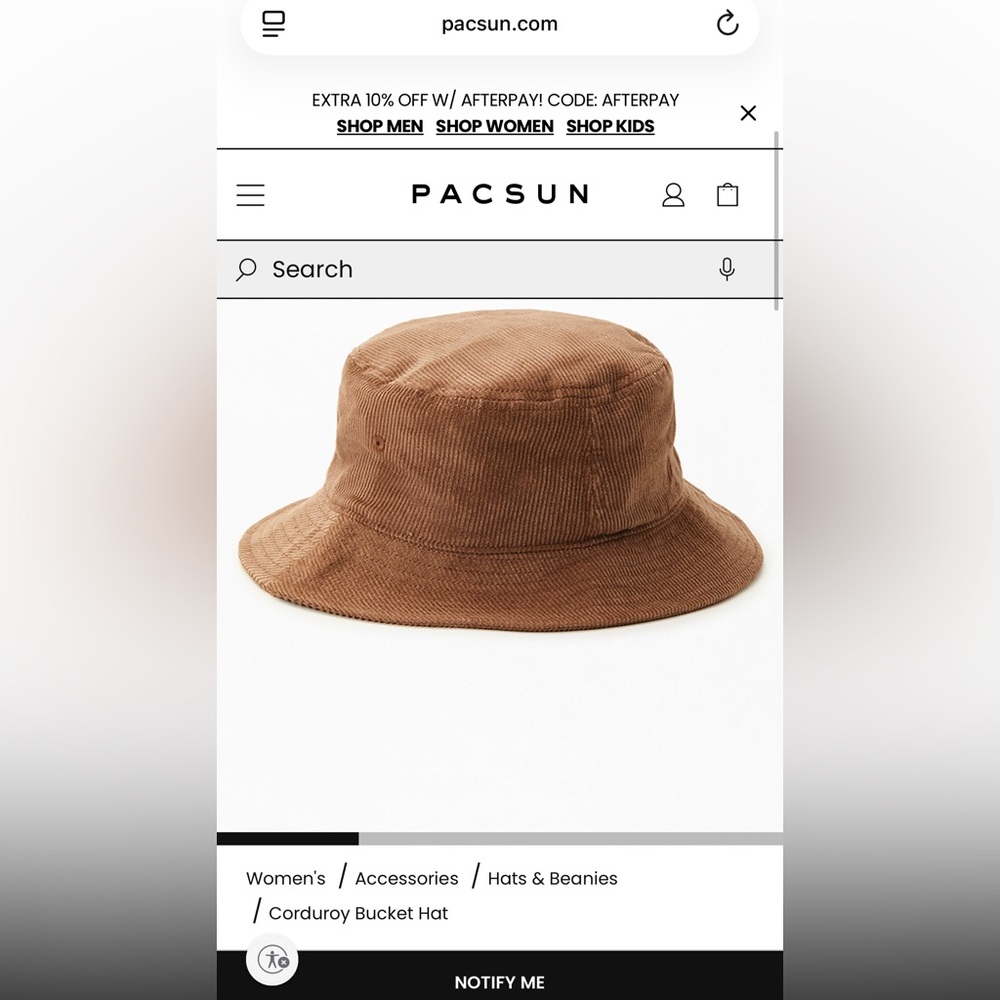 🤎 Pacsun Bucket Hat Tan/Brown